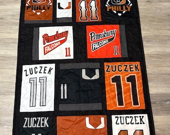 T-Shirt Quilt, Custom Clothing Keepsake, Graduation Gift, Memory Quilt