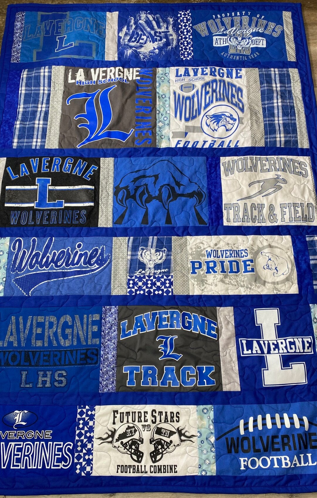 Quilt From Sports Jerseys, Quilt From Tshirts, Custom Memory Quilt Etsy
