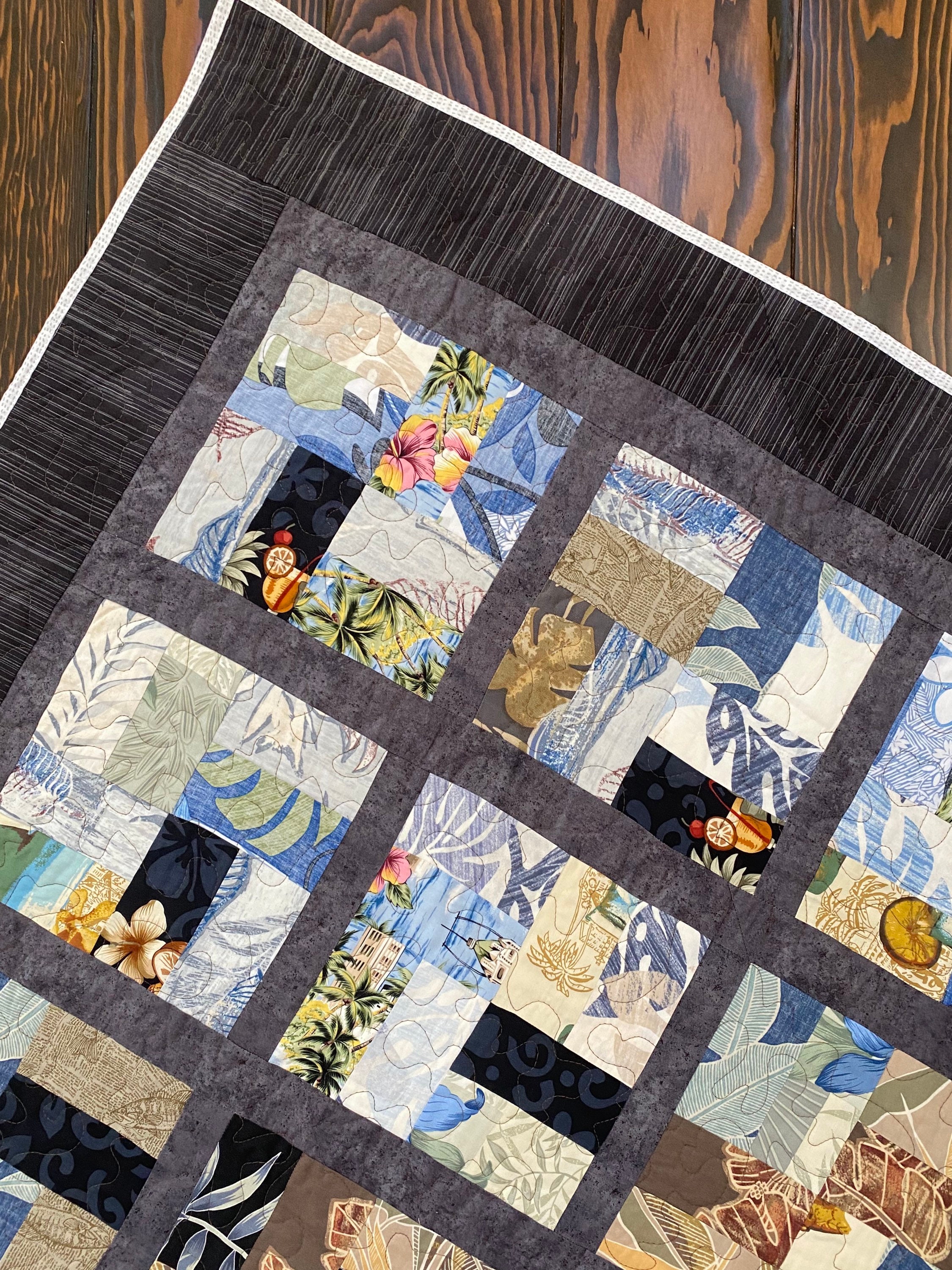 Handmade Memory Quilt from Hawaiian Shirts Etsy