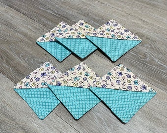 Floral Butterflies Fabric Corner Bookmark Page Saver