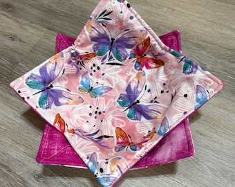 Pink Butterflies Soup Bowl Cozy