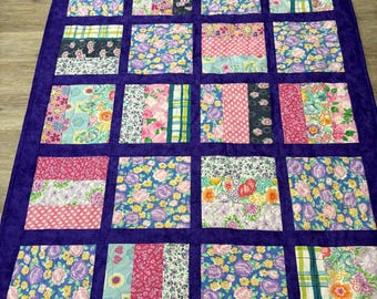 Memory Quilt from Scarves, Moo Moos, Bandanas or Neck Ties