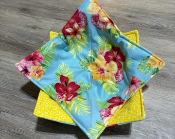 Hibiscus Flower Soup Bowl Cozy