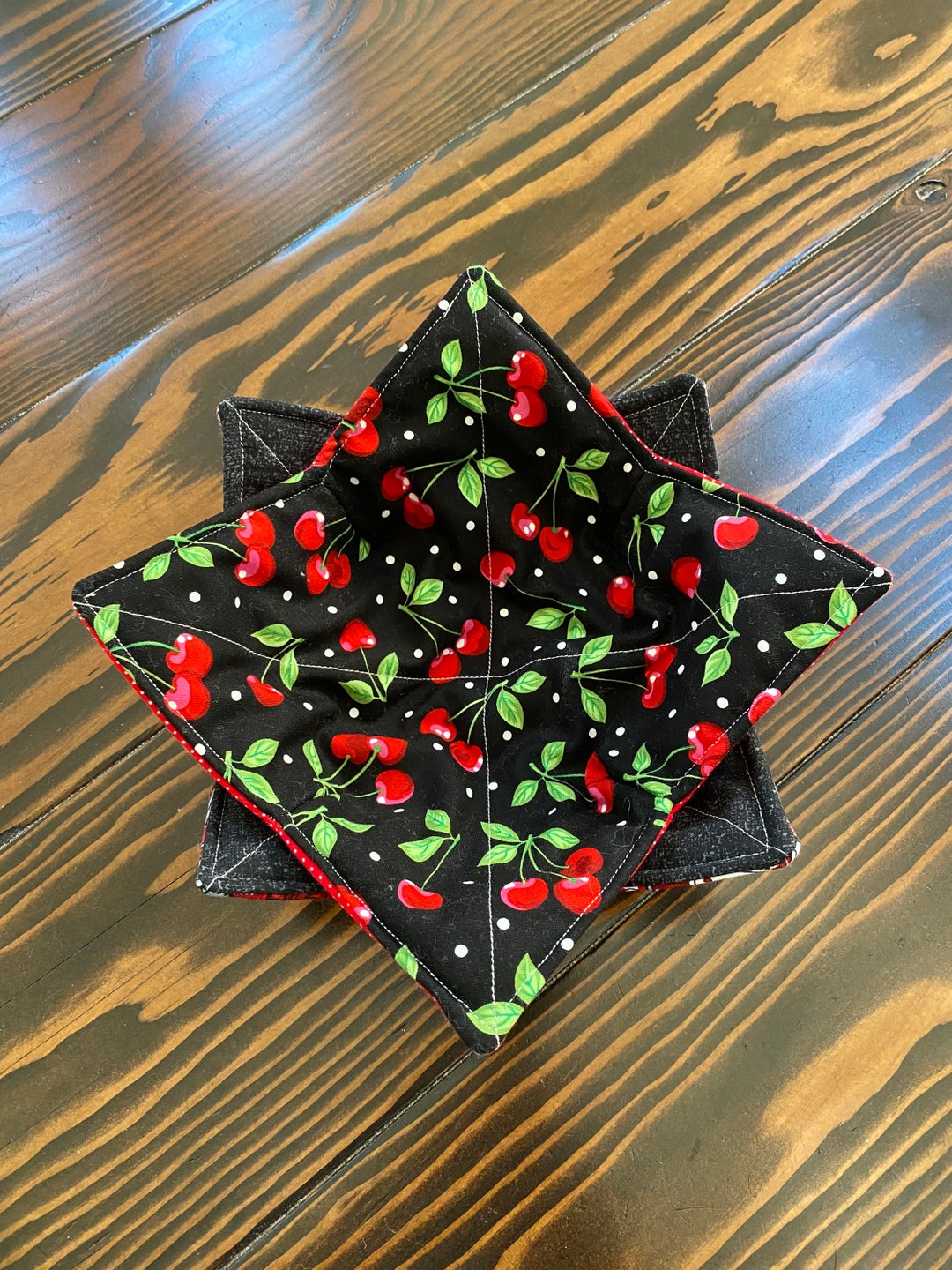 Cherry Soup Bowl Hot Pad Cozy Etsy