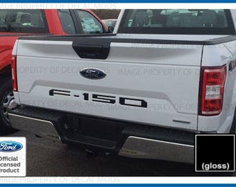 Black 2018 Ford F-150 F150 Tailgate Vinyl Letter Insert Decals Flat Matte