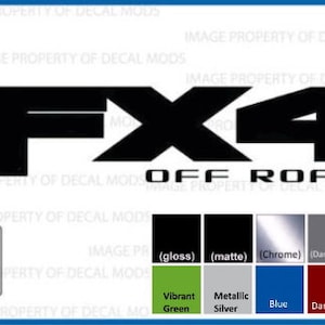 FX4 Offroad Decals Stickers for Ford F150 (2015-2020) F250 F350 F450 (2017-2020) (Set of 2) Officially Licensed - *SOLID*