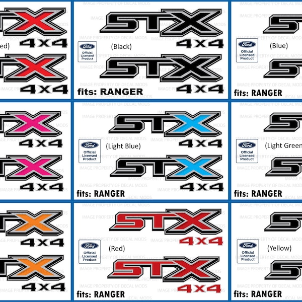 Ford Ranger Stx Decals - Etsy