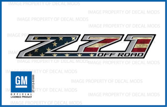 Chevy Silverado Z71 Offroad Truck Stickers Decals 2014-2018 Bedside Set of 2