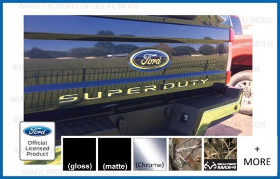 Chrome Front Grill /& Glove Box Adhesive Insert Letters for Ford 2008-2016 F-250 F350 F-450 Super Duty