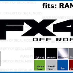 Ford RANGER FX4 Offroad Decals Stickers for Ford Ranger (2019-2020) and MAVERICK (Set of 2) Officially Licensed - *SOLID*