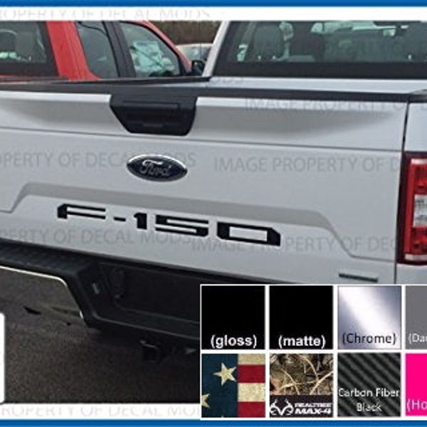 2018, 2019, 2020 Ford F150 Tailgate Letter Inserts Decals Stickers (Fits Tailgate Indent / Impression) F150 - Cx