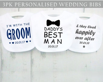 personalised bibs for wedding