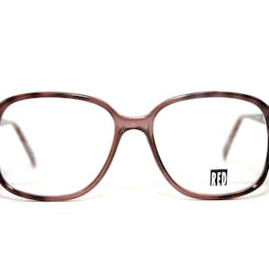 Women&#39;s Eyeglasses Round Eye Glasses 1970&#39;s 70&#39;s Vintage New NOS Medium Size 55-53-17-140 Brown Purple Transparent Gold Budget