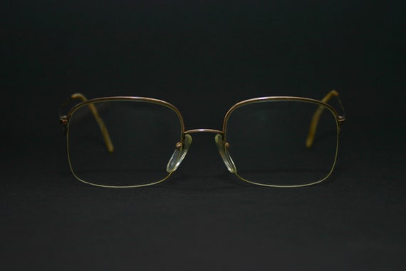 Logo Paris Eyeglasses Frame 1970's Gold Filled El… - image 1