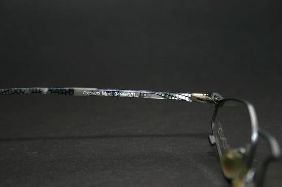 Fun Creative Eyeglasses Frame Coconuts 1990's Bla… - image 5
