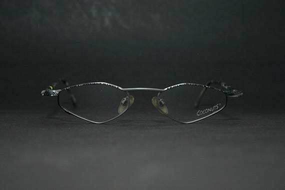 Fun Creative Eyeglasses Frame Coconuts 1990's Bla… - image 3