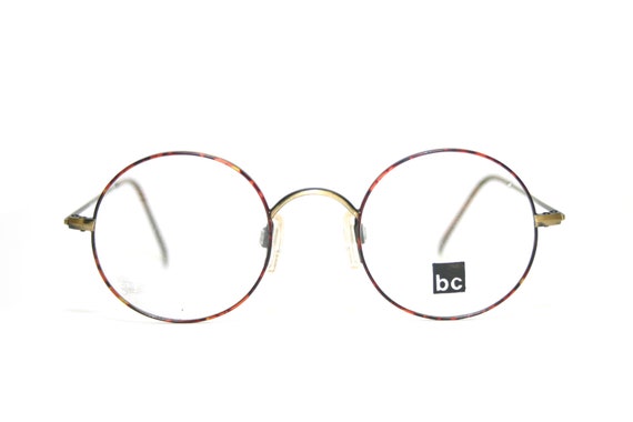 Retro Eyeglasses Round Panto Style 1980's Tortois… - image 1
