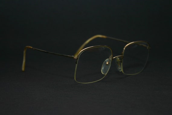 Logo Paris Eyeglasses Frame 1970's Gold Filled El… - image 2