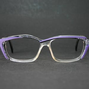 Purple Rhinestone Sunglasses - Etsy display picture 2