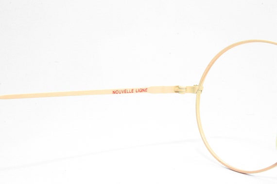 Pink Women's Round Eyeglasses Nouvelle Ligne 1980… - image 4