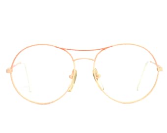 Pink Women's Round Eyeglasses Nouvelle Ligne 1980's West Germany Frame 80's Medium Sized 51-16-140 Eye Glasses New Old NOS Student Nerd
