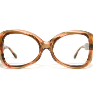 Eyeglasses Lizon France Vintage Thick Eye Glasses 1970's 70's NEW Old Stock NOS FREE Shipping Medium Small 52-18-135 Tortoise Horn Women