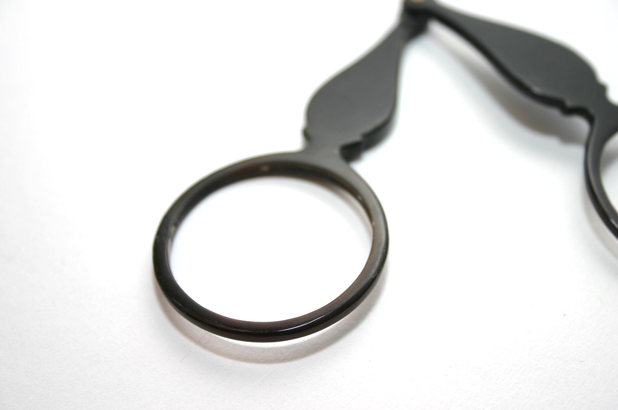 Scissors Spectacles Rare Scissors Tweezer Spectacles Horn Antique 1880's Eyeglasses Etched ...
