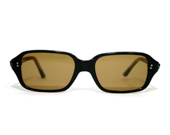 Black Sunglasses Original Vintage 70&#39;s 60&#39;s Classic Size 46-18-120 Extra Small Children&#39;s Size New Old Stock NOS FREE SHIPPING Brown Blue