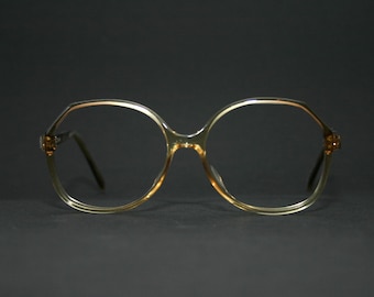 Lunettes de vue Optyl rondes vintage Mod 8622, lunettes rondes pour femmes des années 1970, 70, luxe, neuf, ancien stock, NSA, taille moyenne 52 14 135 brun cola