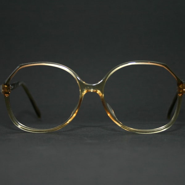 Lunettes de vue Optyl rondes vintage Mod 8622, lunettes rondes pour femmes des années 1970, 70, luxe, neuf, ancien stock, NSA, taille moyenne 52 14 135 brun cola