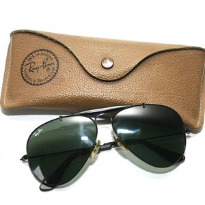 Vtg RAY BAN BL AVIATOR SUNGLASSES WITH CASE. GOOD CONDITION. 58[]14. USA. Vintage B&L Ray Ban aviator sunglasses w/case USA 58-14 | eBay main image 4