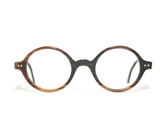 Monture de lunettes en corne de buffle fabriquée à la main en Allemagne ovale petite moyenne 41-20-140 NOUVEAU livraison gratuite sur commande