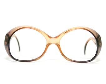 Viennaline Eyeglasses Optyl Vintage New Old Stock Eye Glasses Women's 1970's 70's Luxury NOS Medium 50 16 130 Cola Brown Round