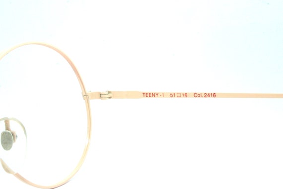 Pink Women's Round Eyeglasses Nouvelle Ligne 1980… - image 3