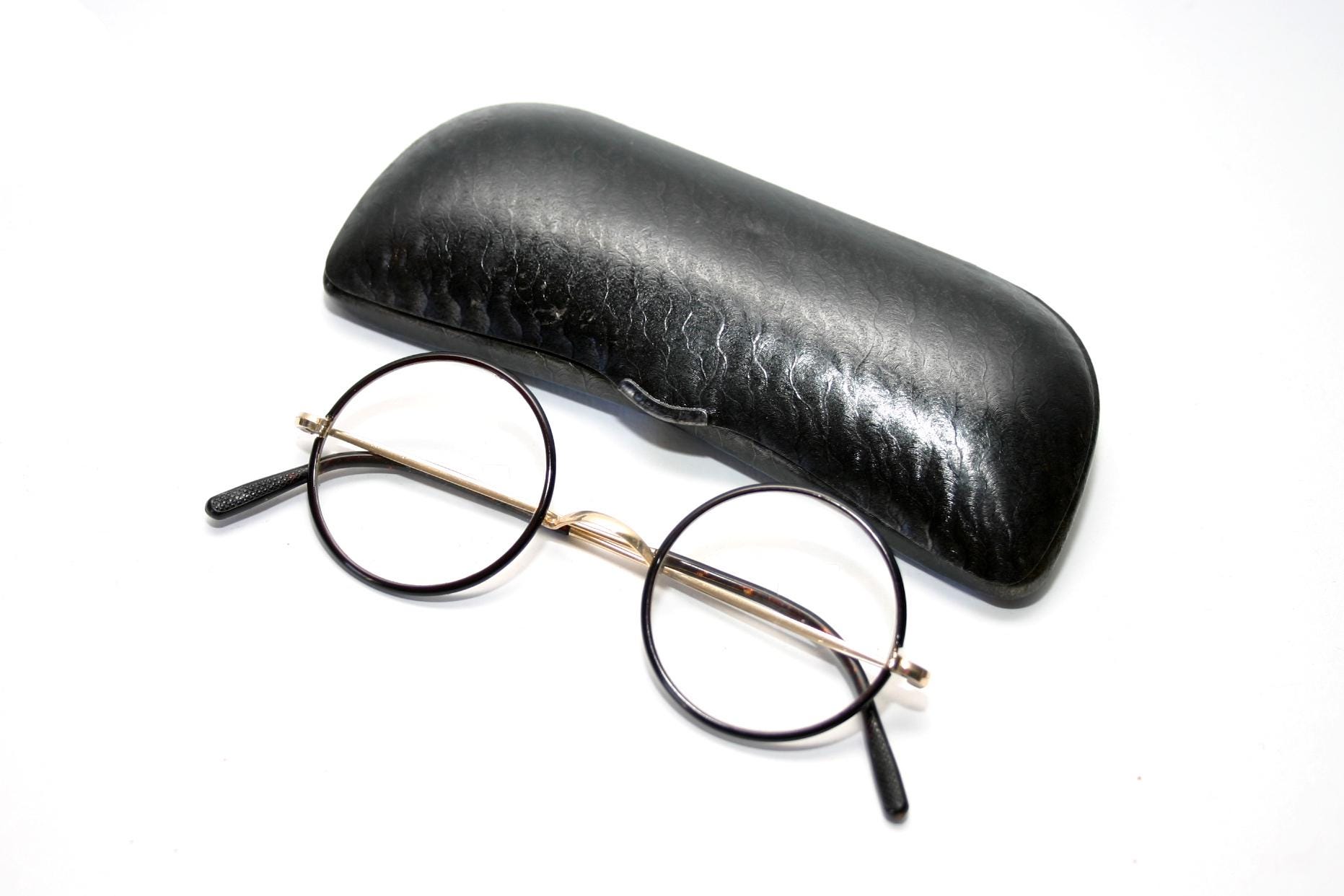 アンティークゴールドフィルドラウンド眼鏡：Melior社製 ドイツ製 1920