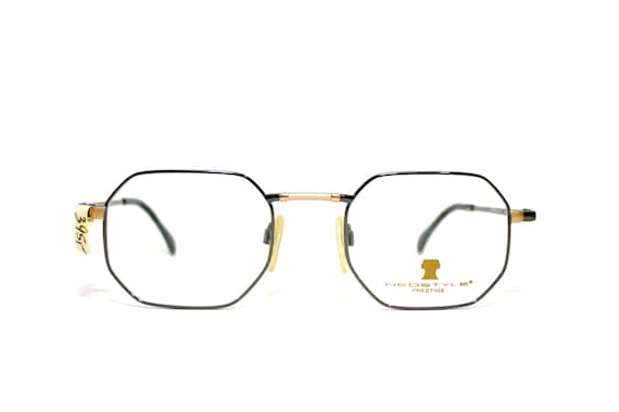 Neostyle Gold Black Designer Eyeglasses Frame Aca… - image 1