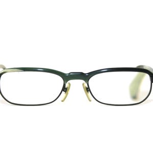 Alain Mikli Paris Eyeglasses 1727 col. 01090 Faux Horn Black Green Flat Oval FREE SHIPPING Designer Glasses 80&#39;s 1980&#39;s Large 54-20-140