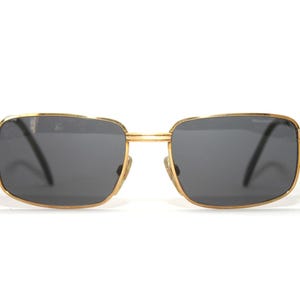 Menrad Vintage Eyeglasses 60's 70's Square Shiny Gold Plated Eye Glasses Frame Medium Size 56-18-140 New Lenses