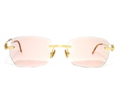 Cartier Paris Eyeglasses Rimless Gold Size 49-22-135 Eye Glasses Frame Medium Sized Extravagant FREE SHIPPING