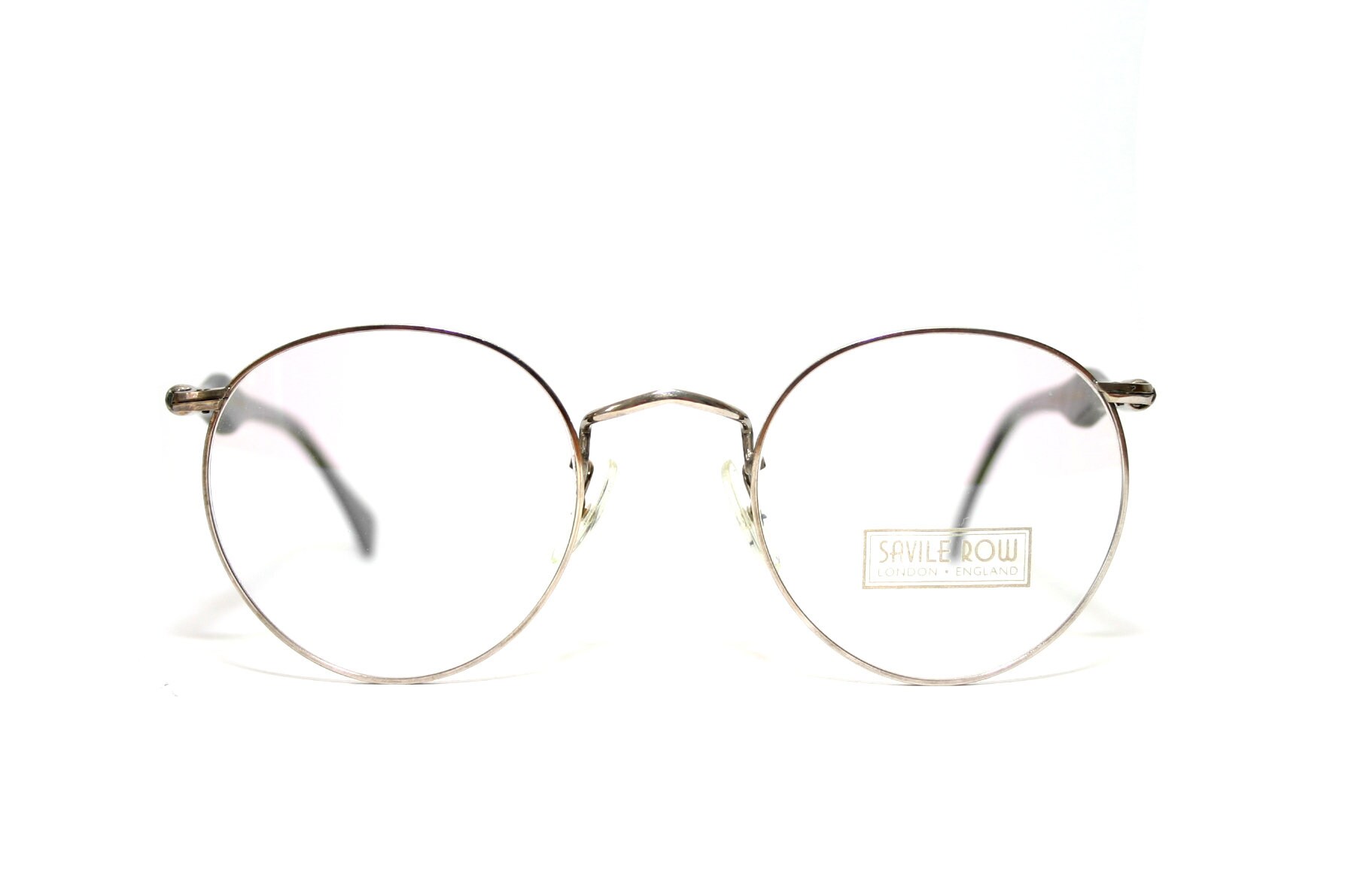 Savile Row Eyeglasses Rare Prototype 14 KT RG White Gold Panto 