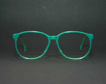 Actuell Couture Gafas Estudiante Turquesa Gafas Alemania 54-15-140 Usado Gran Condición ENVÍO GRATIS Rx Panto Vintage 1980's