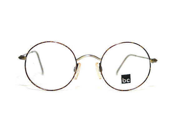 Retro Eyeglasses Round Panto Style 1980's Tortois… - image 1