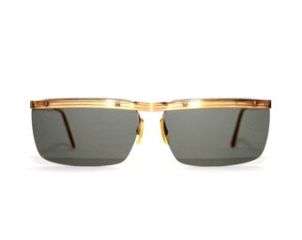 Amor Style Biker Gafas de sol Chapado en oro Francia 60's Estilo Marco Hecho a mano ENVÍO GRATIS 62-13-145 Grande XL Retro