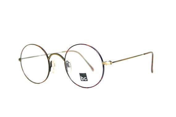 Retro Eyeglasses Round Panto Style 1980's Tortois… - image 2