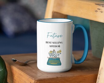 Taza de autor más vendida del futuro, taza de autor, regalos de autor, taza de autor, regalos para autor, taza de café de autor