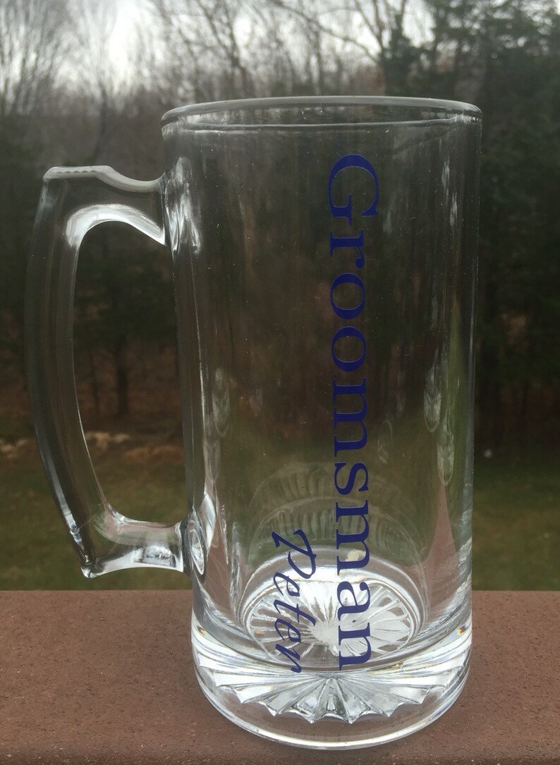 Personalized wedding favor beer mug Etsy