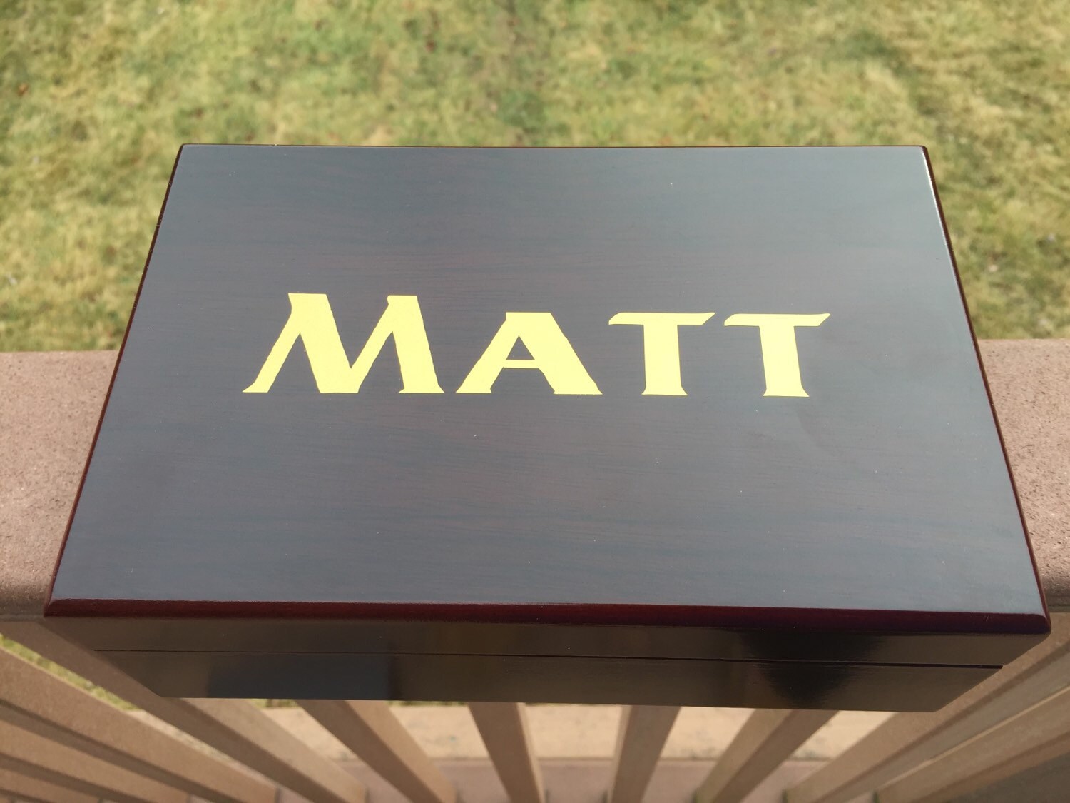 Personalized Humidor Cigar Box Groomsmen Gift Etsy