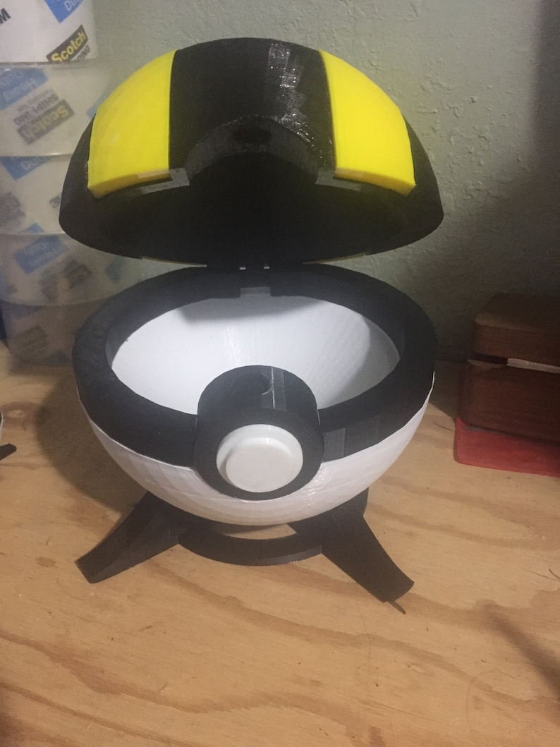 Large 3D Printed Pokeballs | Etsy