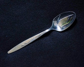Zachwyt Rose lub delikatny róż | Oneida Wspólnoty Silverplate | Vintage sztućce | 1960 roku | Deser łyżki