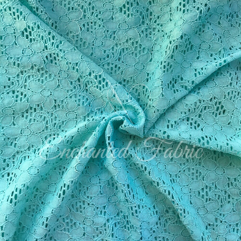 stretch floral lace fabric